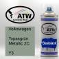 Preview: Volkswagen, Topasgrün Metallic 2C, Y3: 400ml Sprühdose, von ATW Autoteile West.